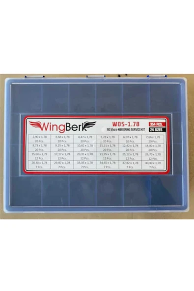 Wingberk Wos-1,78 Mm 90 Shore Nbr Oring Seti ürün görseli 1