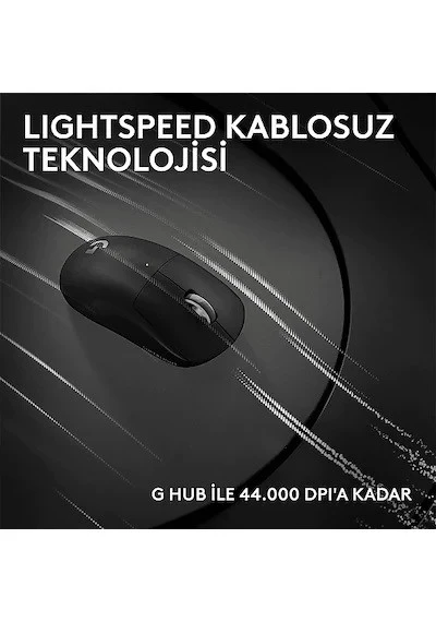 Logitech 910-007532 GPROX SUPERLIGHT 2C Kablosuz Oyuncu Mouse Siyah - Resim 4
