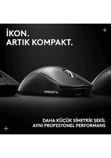 Logitech 910-007532 GPROX SUPERLIGHT 2C Kablosuz Oyuncu Mouse Siyah - Resim 2