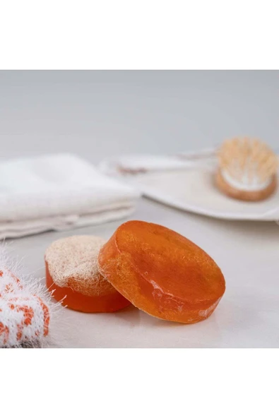 Doğal Kabak Lifli Mango Sabun - Resim 3