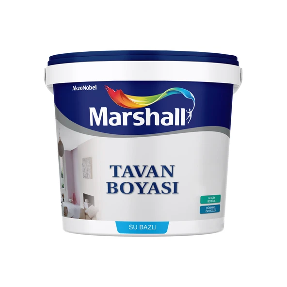 Marshall Tavan Boyası Beyaz Ekstra Beyaz Yüksek Kapatıcı Mat Tavan Boyası 10 Kg ürün görseli 1