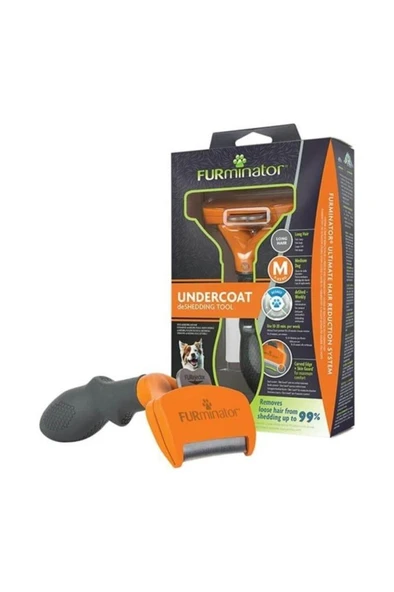 Furminator Long Hair Uzun Tüylü Köpek Tüy Tarağı Medium ürün görseli 1