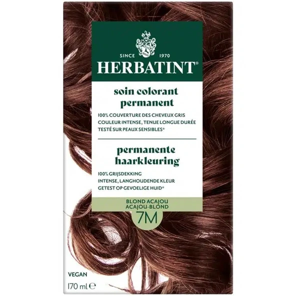 Herbatint 7M Blond Acajou Kızıl Kestane Saç Boyası 170ml ürün görseli 1