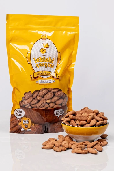 Kavrulmuş Badem - 400 Gr- %100 Taze,yerli,doğal- Yeni Mahsul, A Kalite ürün görseli 1