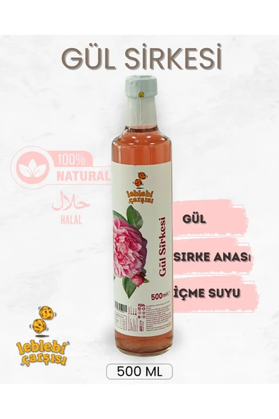 Doğal Gül Sirkesi - 500ml ürün görseli 1