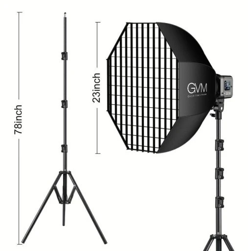 GVM Sd80D Bi-Color Video Işık Seti - Resim 4