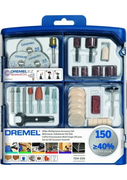 Dremel S724 Dremel Aksesuar Seti 150 Parça ürün görseli 1