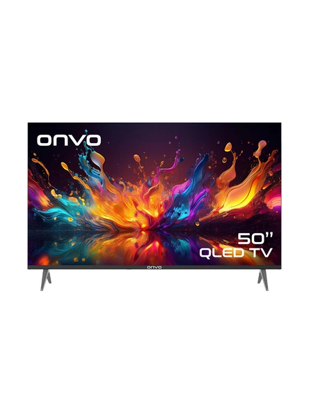 Onvo 50VQ90F3UA 4K Ultra HD 50" 127 Ekran Uydu Alıcılı Google Smart QLED TV ürün görseli 1