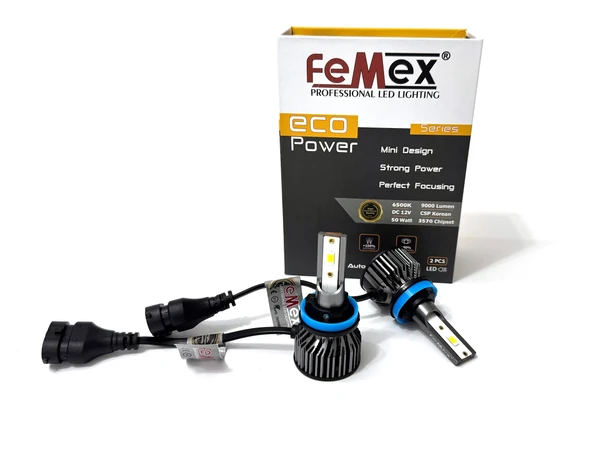 Opel Corsa E Araçlar için Led Xenon Sis Far Aydınlatma Ampulu Femex Eco Power H11 ürün görseli 1