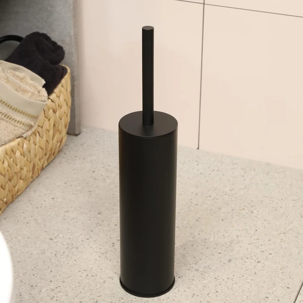 Kobos Yuvarlak Banyo Seti Mat Siyah - Resim 5