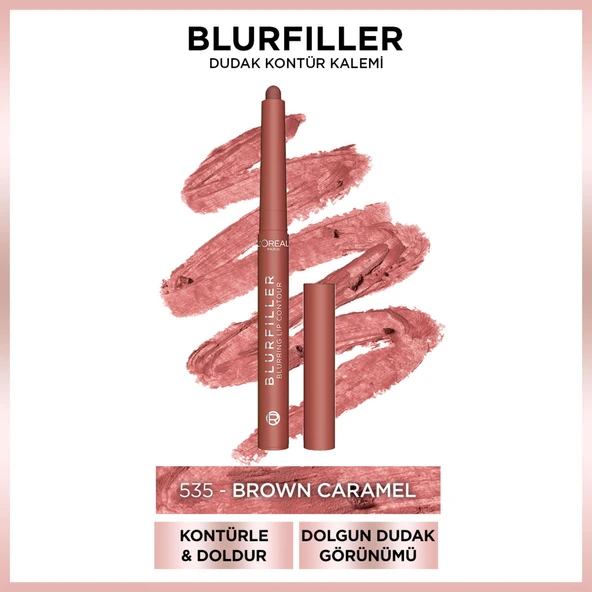 L'Oréal Paris Blurfiller Dudak Kontür Kalemi - 535 Brown Caramel ürün görseli 1