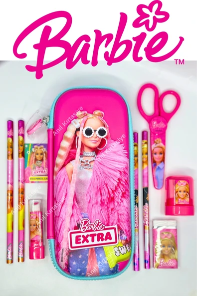 Barbie Lisanslı Eva Kalemlik ve Mega Okul Seti ürün görseli 1