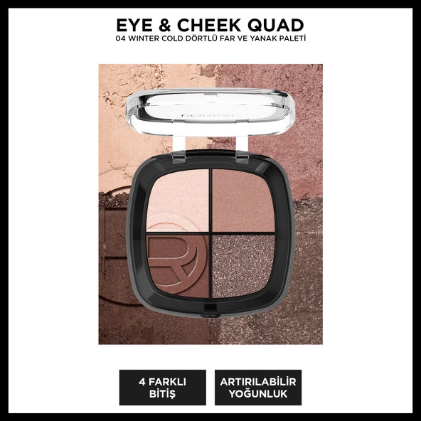 L'Oréal Paris Eye & Cheek Quad - 04 Winter Cold Dörtlü Far ve Yanak Paleti ürün görseli 1