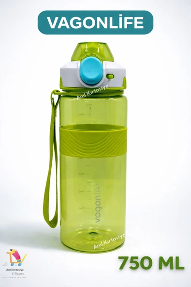 Vagonlife TRİTAN 750 ML MATARA BİLEK ASKILI-KAYDIRMAZ SLİKON GÖVDE ürün görseli 1