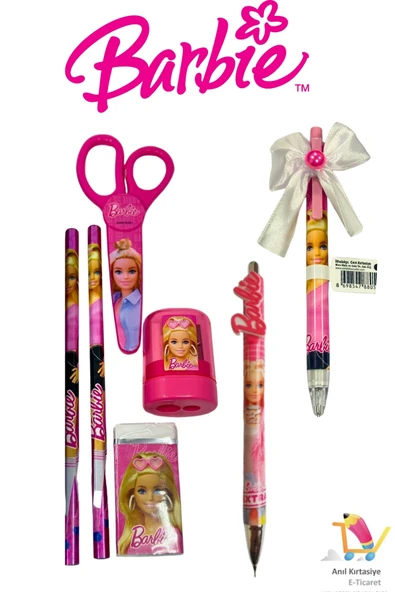 Barbie Lisanslı Versatil Okul Seti 7 Parça ürün görseli 1