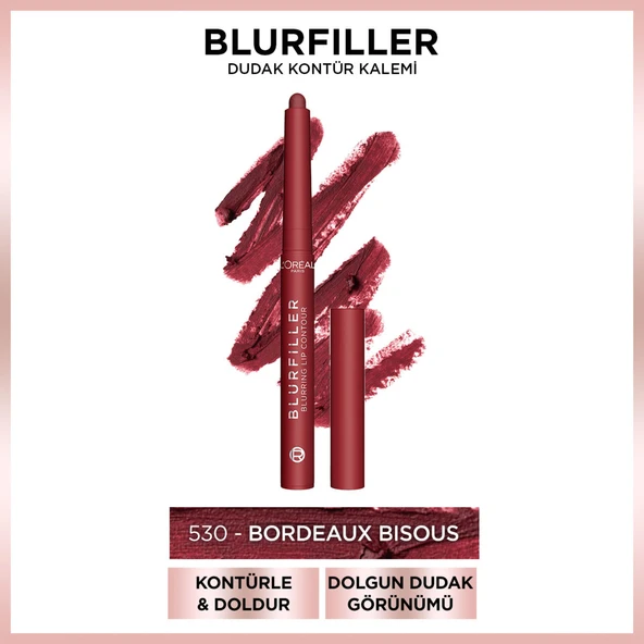 L'Oréal Paris Blurfiller Dudak Kontür Kalemi - 530 Bordeaux Bisous ürün görseli 1