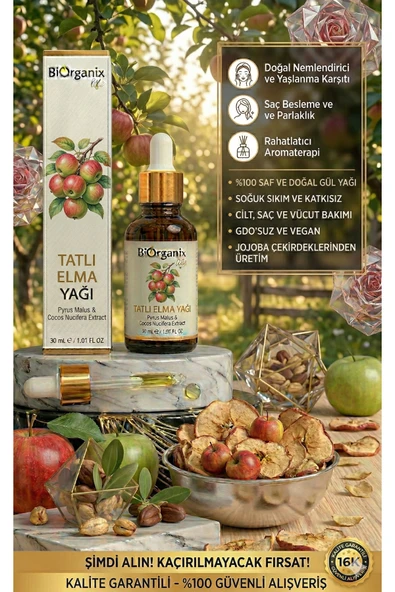 BİORGANİX Tatlı Elma Yağı 20 Cc - Resim 2