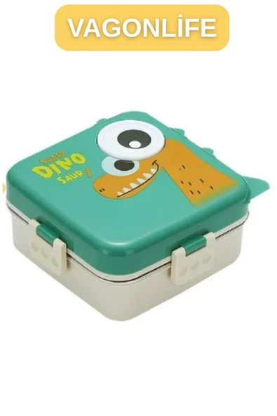 Vagonlife 1120 ML LUNCHBOX 3 BÖLMELİ SIZDIRMAZ SOS KASELİ ürün görseli 1