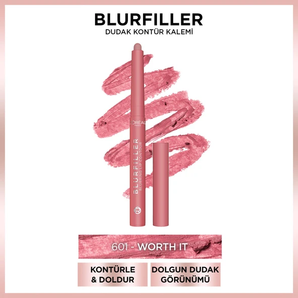 L'Oréal Paris Blurfiller Dudak Kontür Kalemi - 601 Worth It ürün görseli 1