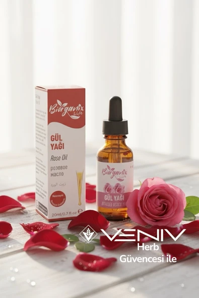 Veniv Herb Gül Yağı - Rose Oil - Bakım Yağı 20 ml- Biorganix Life ürün görseli 1