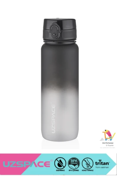 Uzspace 800ml -yeni Ebat-çift Renk Motivasyon Tritan Su Matarası Softtouch ürün görseli 1