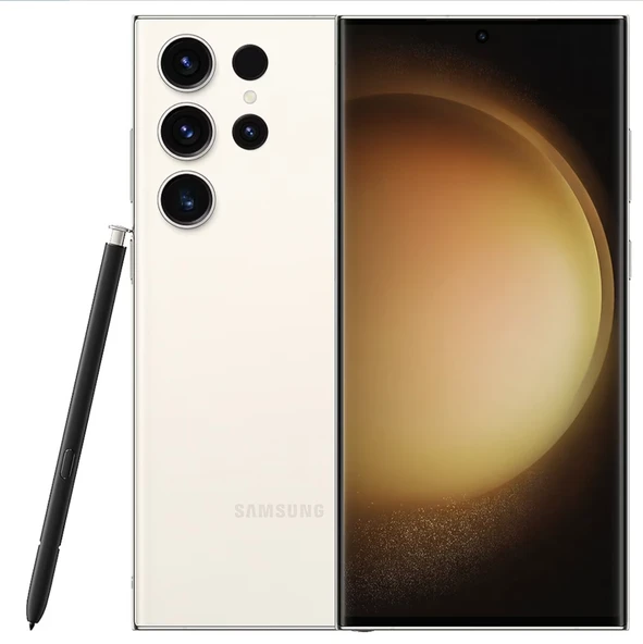 Samsung Galaxy S23 Ultra 256 GB 12 GB Ram Krem (İthalatçı Garantili) ürün görseli 1