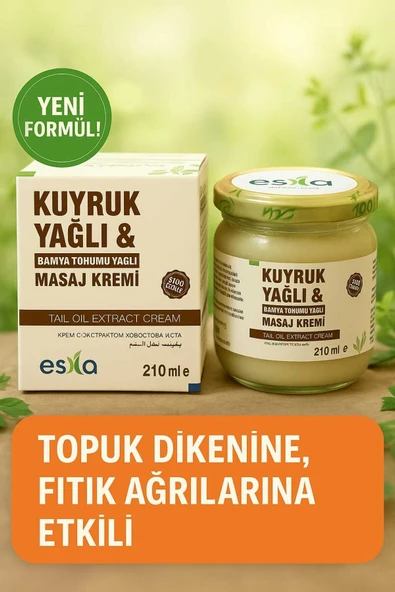 ESİLA KUYRUK YAĞI & BAMYA TOHUMU YAĞLI MASAJ KREMİ 210 ML ürün görseli 1