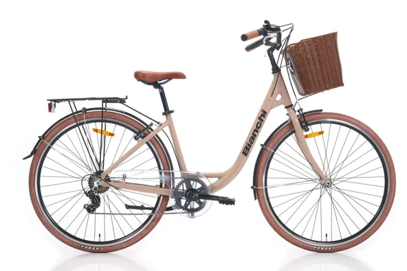 Bianchi C281  28 Jant 7 Vites Alüminyum Gövde Sepetli Şehir Bisikleti ürün görseli 1