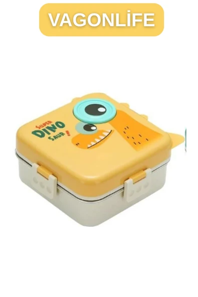 Vagonlife 1120 ML LUNCHBOX 3 BÖLMELİ SIZDIRMAZ SOS KASELİ ürün görseli 1