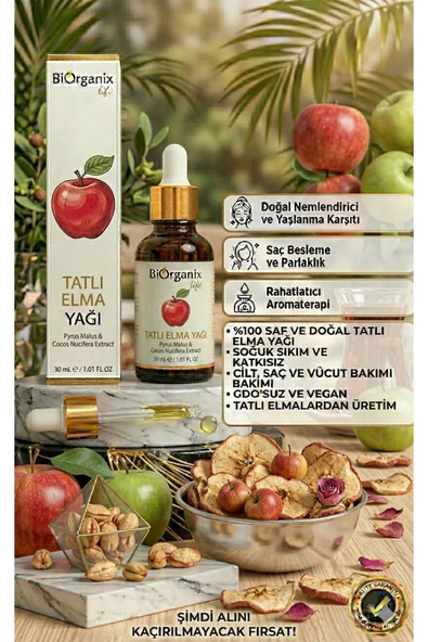 BİORGANİX Tatlı Elma Yağı 20 Cc - Resim 4