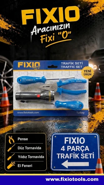 Fixio 4 Parça Trafik Seti VS1003 ürün görseli 1
