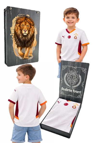 GALATASARAY ORJİNAL LİSANSLI PUMA ÇOCUK BEYAZ FORMA UV KUTU HEDİYELİ ürün görseli 1