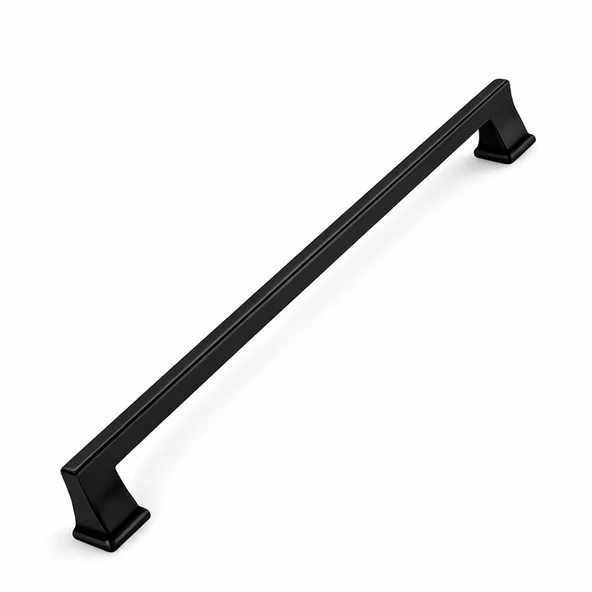 LÜX OLİFKA Mat Siyah Çekmece Kulp 320 mm Modern Dolap Kapak Kulbu Dayanıklı Metal Şık Tasarım ürün görseli 1