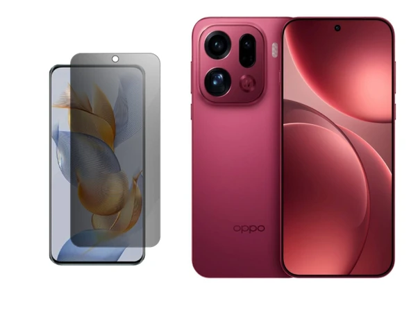 Oppo Find X9 Pro ile Uyumlu Mat Hayalet (Privacy) 9H Kırılmaz Nano Ekran Koruyucu ürün görseli 1