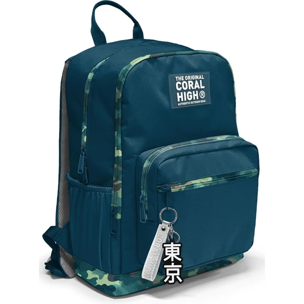 Coral High Kamuflaj Desenli Nefti Okul Sırt Çantası 23631 ürün görseli 1