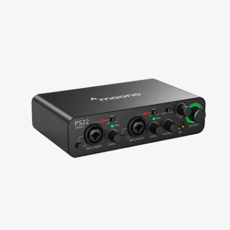 Maono PS22 ProStudio 2x2 USB Ses Kartı Siyah ürün görseli 1