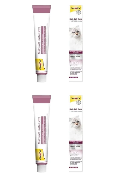 GimCat Malt-Soft Extra Tüy Yumağı Önleyici Kedi Macunu 2 Adetx100gr ürün görseli 1