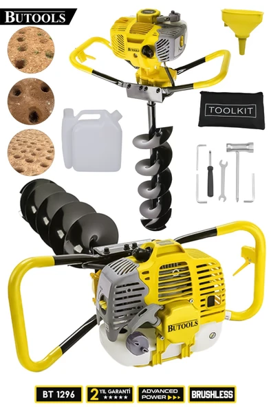 BUTOOLS 14000 Rpm Benzinli Motorlu Toprak Burgu Toprak Delme Makinesi ürün görseli 1