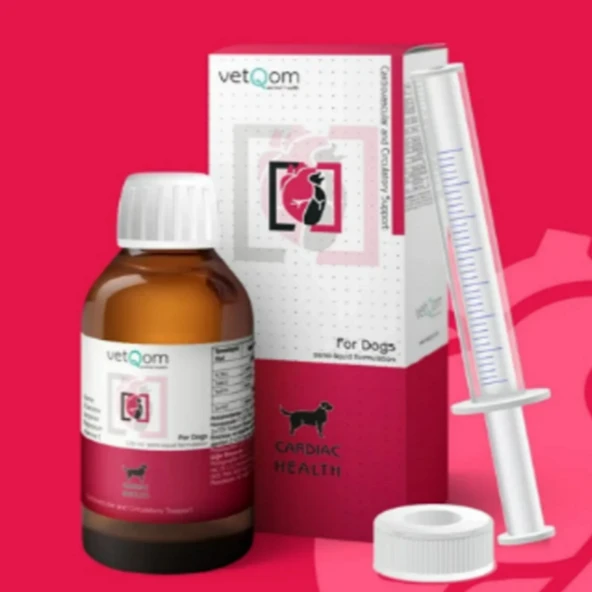 Vetqom Canine Cardiac Health Köpek Kalp Sağlığı Likit Takviye (120 ml) ürün görseli 1