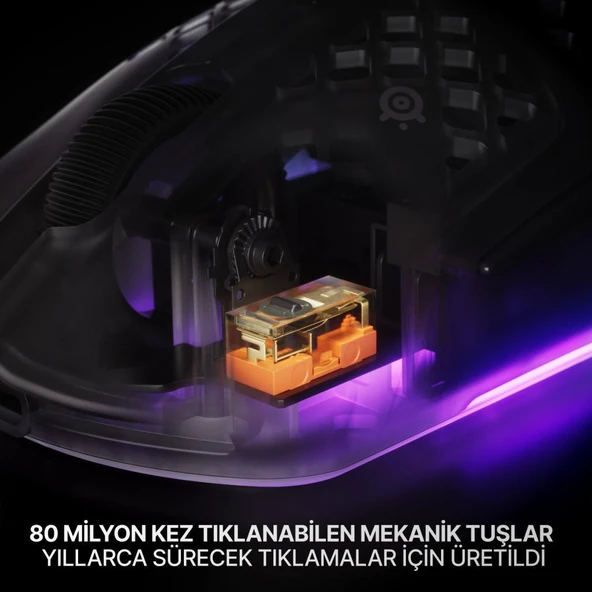 Steelseries Aerox 3 Wireless Gen 2 - Ghost 4K Kablosuz Gaming Mouse - Resim 6