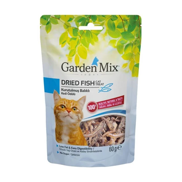 Gardenmix Kurutulmuş Balıklı Kedi Ödülü 60 Gr ürün görseli 1
