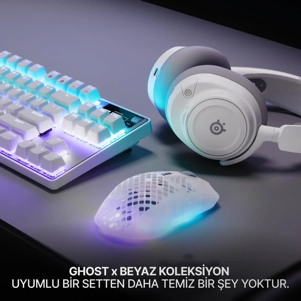 Steelseries Aerox 3 Wireless Gen 2 - Ghost 4K Kablosuz Gaming Mouse - Resim 8