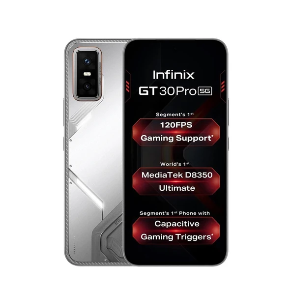İnfinix Infinix GT 30 Pro 12GB RAM 256GB Gümüş İthalatçı Garantili ürün görseli 1