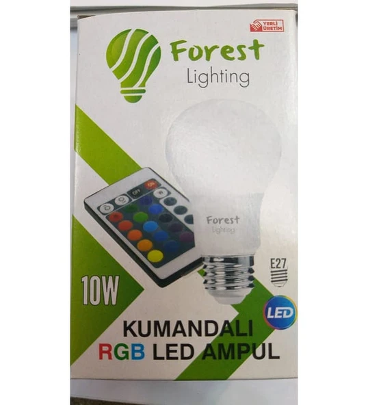 FOREST LİGHTİNG RGB KUMANDALI LED AMPUL ürün görseli 1