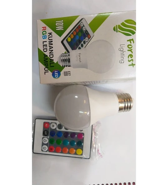 FOREST LİGHTİNG RGB KUMANDALI LED AMPUL - Resim 2
