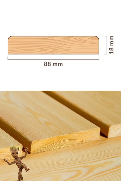 100 cm 2. Sınıf Ahşap Pahlı Deck - Resim 3
