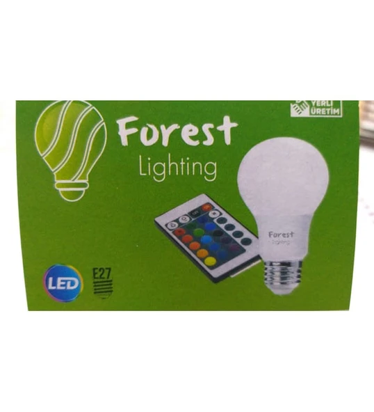FOREST LİGHTİNG RGB KUMANDALI LED AMPUL - Resim 3