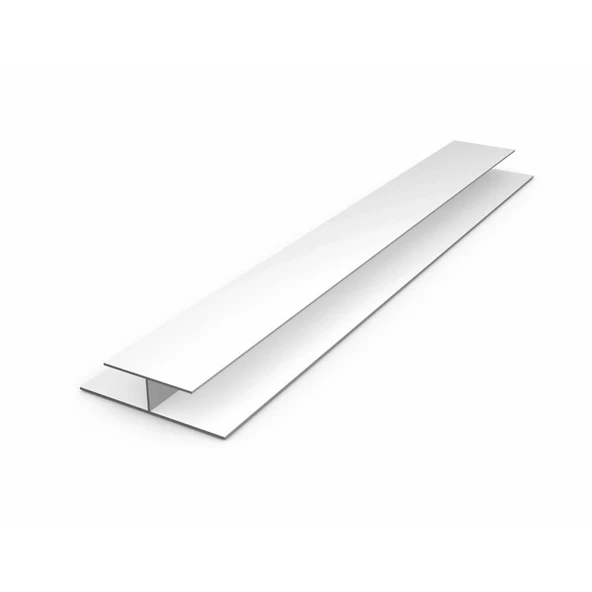 SerMimar SerMimar PVC Plastik Lambiri Aksesuarı Beyaz H Bağlantı Profili 1,5m x 2 adet ürün görseli 1