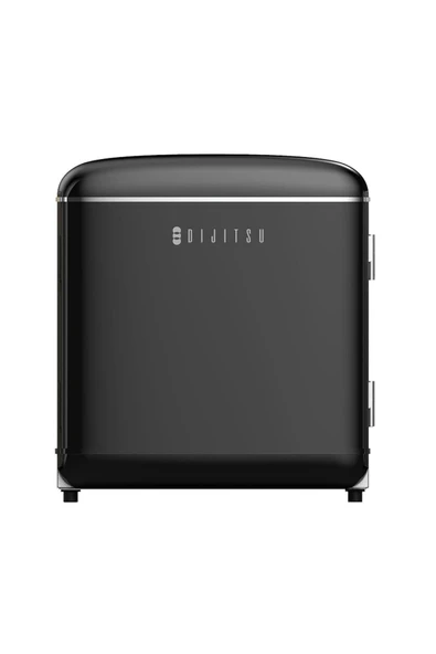 Dijitsu DB80RBL Retro Siyah Mini Buzdolabı - Resim 6