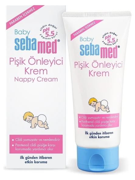 Sebamed Baby pH 5.5 Yoğun Nemlendirici Etkili Pantenol İçerikli Koruyucu Bebek Pişik Önleyici Krem 50 ml ürün görseli 1
